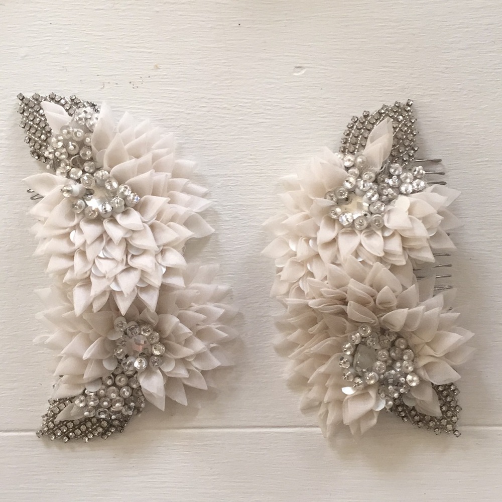Wedding day hair accessories